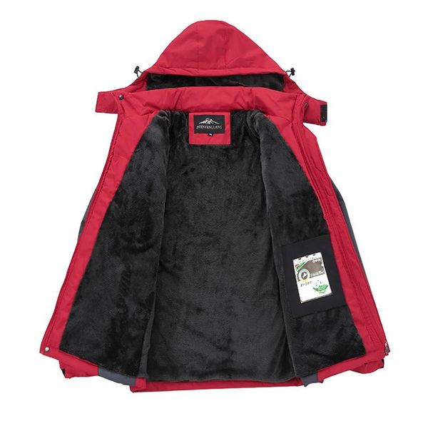 men's winter jackets plus velvet fleece thickened waterproof detachable hood ski suit for outdoor riding mountaineering clothes, Blue;black
men's winter jackets plus velvet fleece thickened waterproof detachable hood ski suit for outdoor riding mountaineering clothes, Blue;black