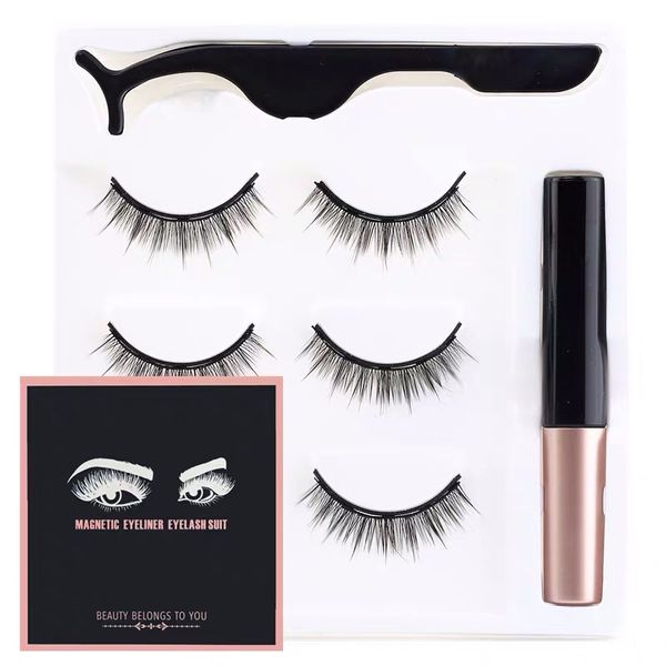 magnetic eyelash set with 3 magnetics eyelashes 3 pairs magnet liquid eyeliner tweezers natural waterproof makeup kit
magnetic eyelash set with 3 magnetics eyelashes 3 pairs magnet liquid eyeliner tweezers natural waterproof makeup kit