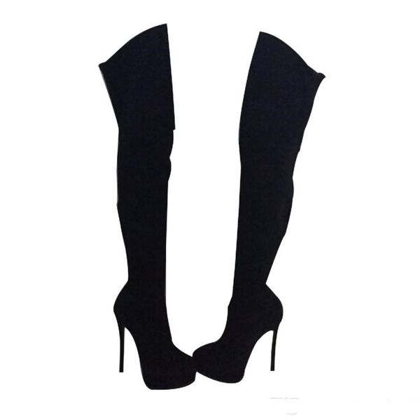 lady long boots red bottom booties soft suede velvets gazolina suede boots black platform heels red sole over knee boots black
lady long boots red bottom booties soft suede velvets gazolina suede boots black platform heels red sole over knee boots black