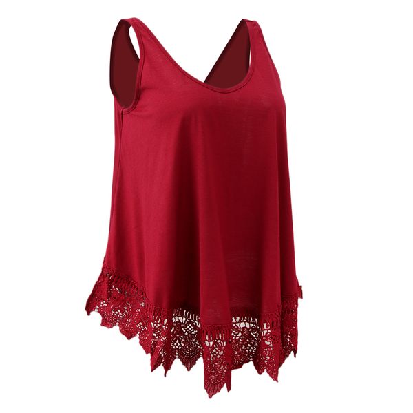 womens summer loose cotton vest sleeveless tank with knited lace embroidered hem, White
womens summer loose cotton vest sleeveless tank with knited lace embroidered hem, White
