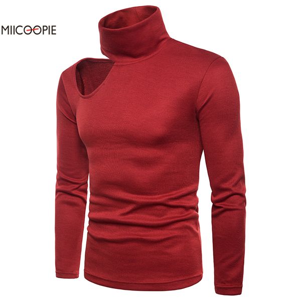 solid high neck off shoulder men's pullover sweater slim fit pullover men classic wool knitwear pull male, White;black
solid high neck off shoulder men's pullover sweater slim fit pullover men classic wool knitwear pull male, White;black