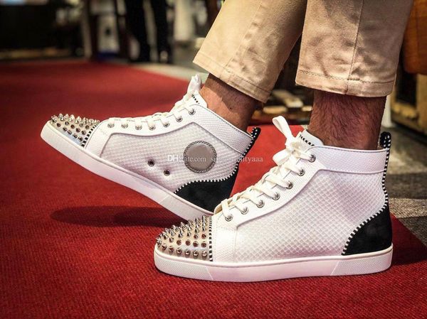 ac louisflats spikes sneakers,white mesh high red bottom shoes,party dress leisure original box size:35-46, Black
ac louisflats spikes sneakers,white mesh high red bottom shoes,party dress leisure original box size:35-46, Black
