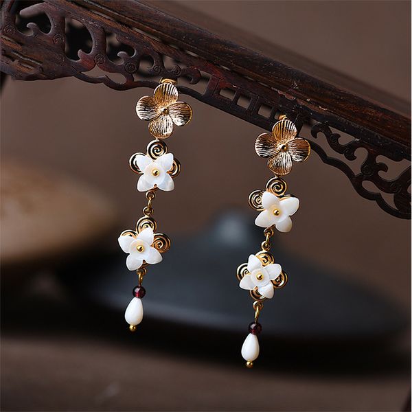 chinese ethnic drop earrings for women handmade earrings flower for girl fashion jewelry friend dropshipping, Silver
chinese ethnic drop earrings for women handmade earrings flower for girl fashion jewelry friend dropshipping, Silver