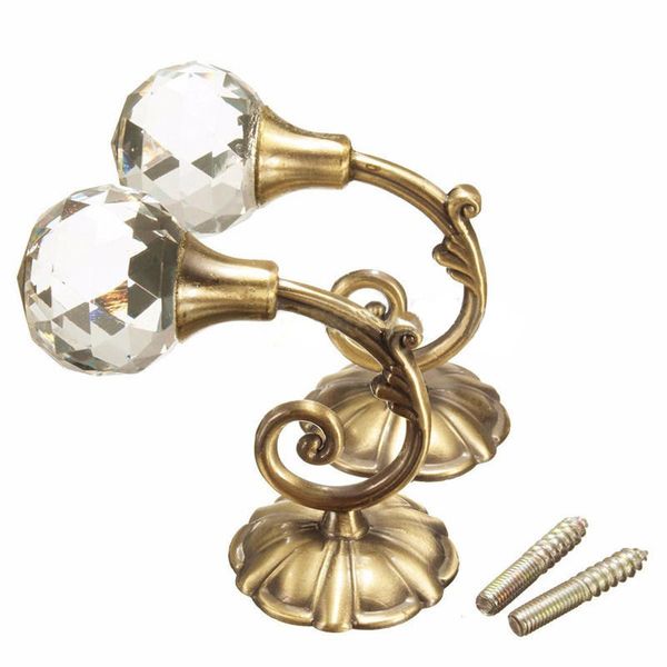 one pair large metal crystal ball curtain hooks tassel wall tie back storage hanger holder home cutain accessory 60 x 79mm
one pair large metal crystal ball curtain hooks tassel wall tie back storage hanger holder home cutain accessory 60 x 79mm