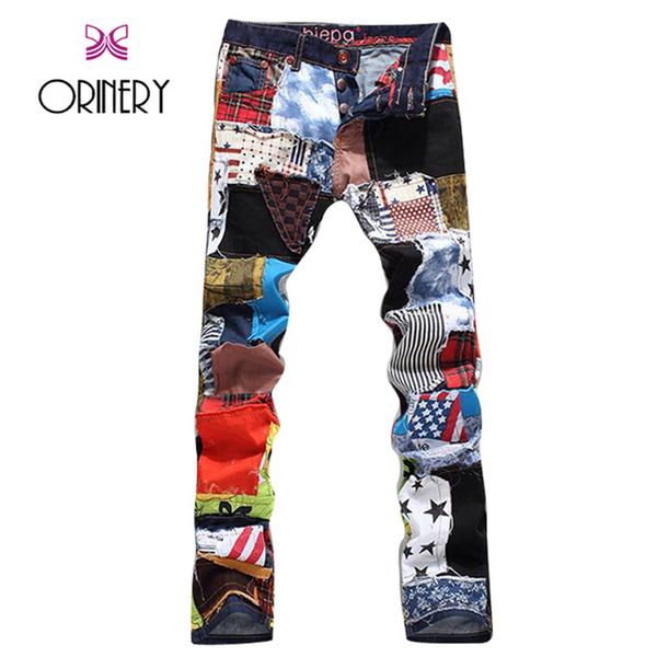 orinery 2018 new designer jeans men fashion punk style straight jeans fashion denim biker brand patchwork mens trousers, Blue
orinery 2018 new designer jeans men fashion punk style straight jeans fashion denim biker brand patchwork mens trousers, Blue