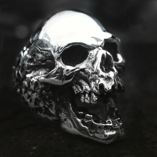 men's detailed detail plague skull ring vintage 316l stainless steel skulls rings punk biker jewelry gift, Silver
men's detailed detail plague skull ring vintage 316l stainless steel skulls rings punk biker jewelry gift, Silver