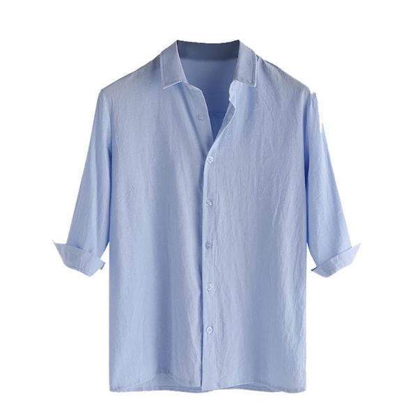 klv men's new style fashionable pure cotton and linen shirts fashion sevensleeve camisas para hombre diy 2020 new 040729, White;black
klv men's new style fashionable pure cotton and linen shirts fashion sevensleeve camisas para hombre diy 2020 new 040729, White;black