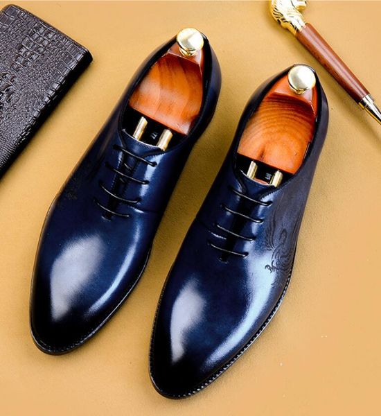 new men's business dress leather shoes men's lacing black/blue casual banquet wedding shoes
new men's business dress leather shoes men's lacing black/blue casual banquet wedding shoes