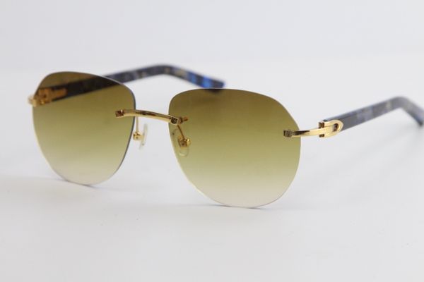 new rimless marble plank sunglasses 8300829 classic pilots metal frame simple leisure cut protection rimless eyewear with case, White;black
new rimless marble plank sunglasses 8300829 classic pilots metal frame simple leisure cut protection rimless eyewear with case, White;black