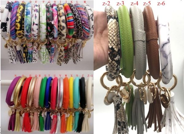 wholesale 2019 monogram leather o key ring custom wristlet bracelet tassel keychain circle buffalo plaid bangle keychain, Silver
wholesale 2019 monogram leather o key ring custom wristlet bracelet tassel keychain circle buffalo plaid bangle keychain, Silver