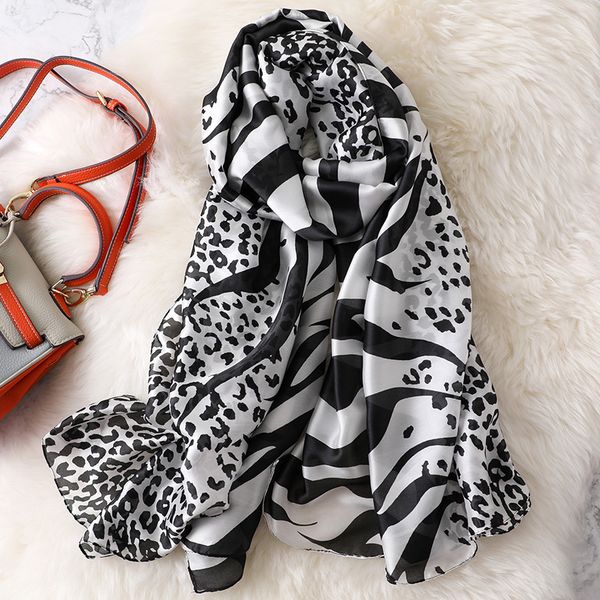 2019 spring silk scarf women fashion black leopard print shawls & wraps hijabs head neck scarf female summer foulard echarpe
2019 spring silk scarf women fashion black leopard print shawls & wraps hijabs head neck scarf female summer foulard echarpe