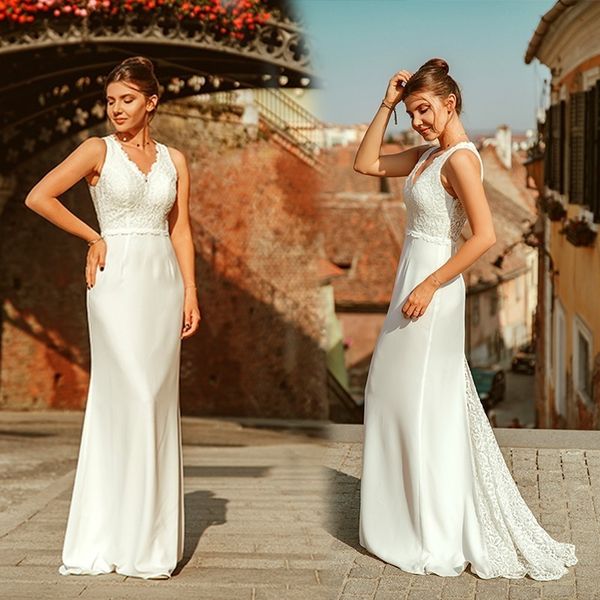 элегантный ivory свадебное платье boho robe de mariée простая линия v шеи без рукавов кружева свадебные платья поезд стреловидности платье d, Black;gray
элегантный ivory свадебное платье boho robe de mariée простая линия v шеи без рукавов кружева свадебные платья поезд стреловидности платье d, Black;gray