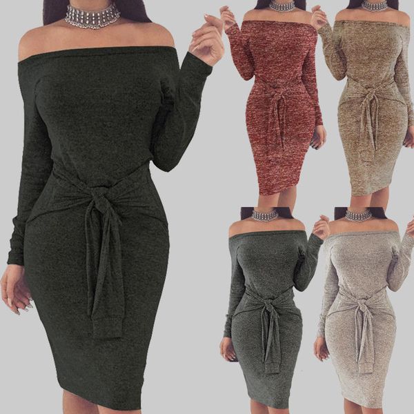 HIRIGIN Newest Hot 2018 Sexy Fashion Women Long Sleeve Casual Party Autumn Slash Neck Dress
HIRIGIN Newest Hot 2018 Sexy Fashion Women Long Sleeve Casual Party Autumn Slash Neck Dress