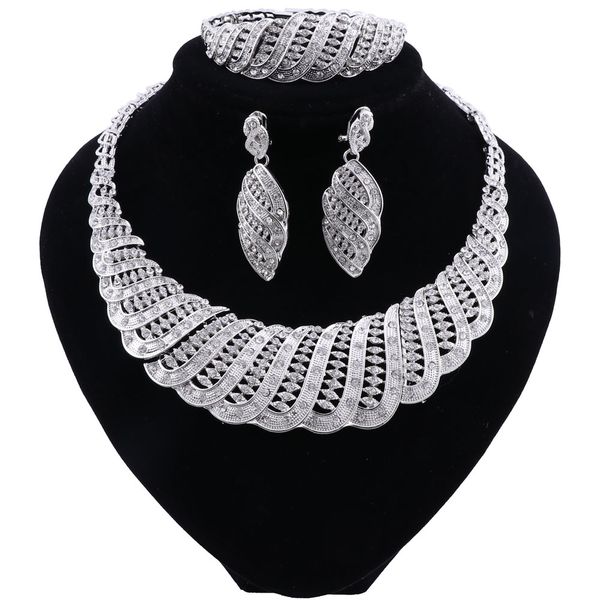 new nigerian wedding woman accessories jewelry set wholesale statement brand jewelry set dubai silver plated jewelry set, Slivery;golden
new nigerian wedding woman accessories jewelry set wholesale statement brand jewelry set dubai silver plated jewelry set, Slivery;golden