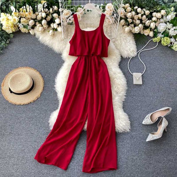 oceanlove solid back bow jumpsuit women high waist 2020 summer bandage bodysuit wide leg fashion ropa mujer korean 16602, Black;white
oceanlove solid back bow jumpsuit women high waist 2020 summer bandage bodysuit wide leg fashion ropa mujer korean 16602, Black;white