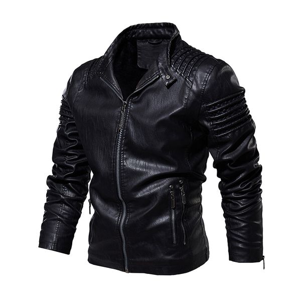 aboorun mens autumn winter leather jacket pleated zippers fashion motorcycle biker jacket casual pu leather outwear male r2581, Black
aboorun mens autumn winter leather jacket pleated zippers fashion motorcycle biker jacket casual pu leather outwear male r2581, Black