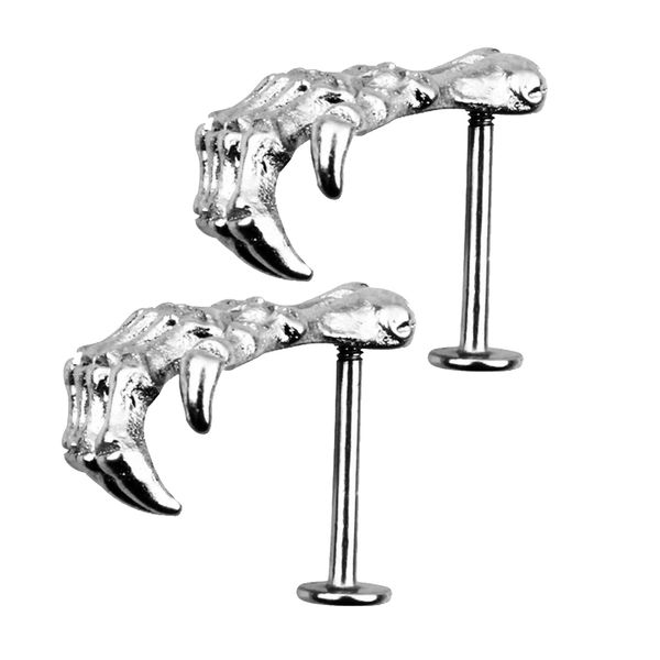 women skull hand lip piercing jewelry punk piercing skeleton lip labret, Slivery;golden
women skull hand lip piercing jewelry punk piercing skeleton lip labret, Slivery;golden