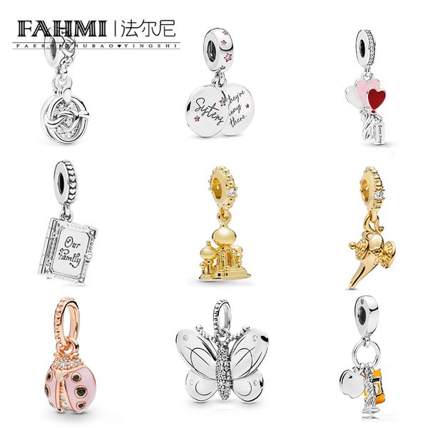 fahmi 100% 925 sterling silver 1:1 ladybug butterfly lights castle new york forever sister heart balloons hearts interlaced books pendant, Black
fahmi 100% 925 sterling silver 1:1 ladybug butterfly lights castle new york forever sister heart balloons hearts interlaced books pendant, Black