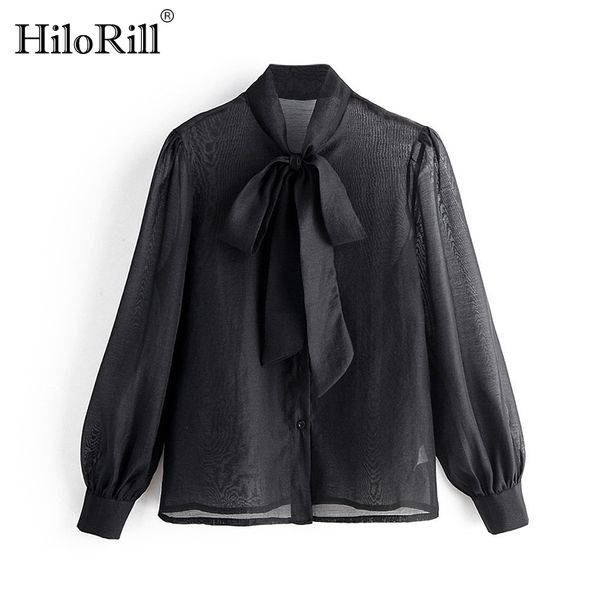 fashion bow neck transparent black blouse pleated long sleeve organza see through shirt lady chic stylish blusas mujer, White
fashion bow neck transparent black blouse pleated long sleeve organza see through shirt lady chic stylish blusas mujer, White