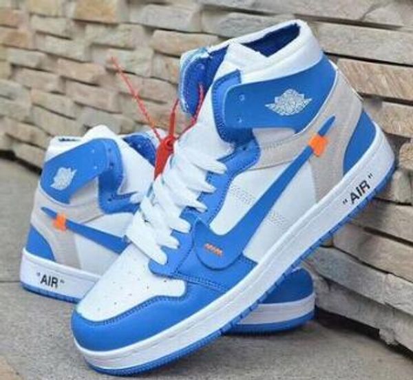 1s quality new 1 chicago red powder blue unc men and women basketball shoes white athletic sport sneakers running shoes 36-44 02, Black
1s quality new 1 chicago red powder blue unc men and women basketball shoes white athletic sport sneakers running shoes 36-44 02, Black