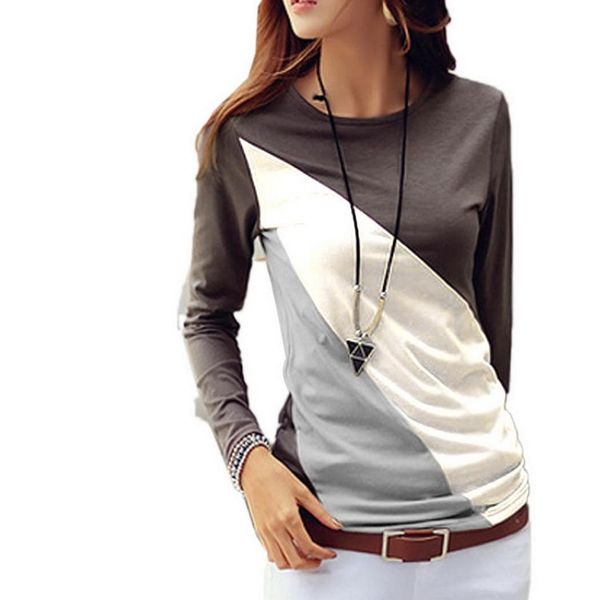 t shirt women spring autumn 2019 casual women t-shirts o-neck long sleeve patchwork color slim t-shirt female tshirt, White
t shirt women spring autumn 2019 casual women t-shirts o-neck long sleeve patchwork color slim t-shirt female tshirt, White