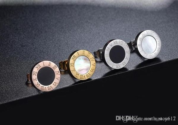 luxury designer jewelry women earrings 18k stainless steel men gold stud earrings with onyx and shell rock punk round wedding gift, Golden;silver
luxury designer jewelry women earrings 18k stainless steel men gold stud earrings with onyx and shell rock punk round wedding gift, Golden;silver