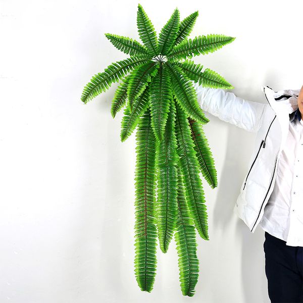 simulation fern grass plants artificial green large long persian leaves flower wall hanging plants home wedding shop decoration
simulation fern grass plants artificial green large long persian leaves flower wall hanging plants home wedding shop decoration