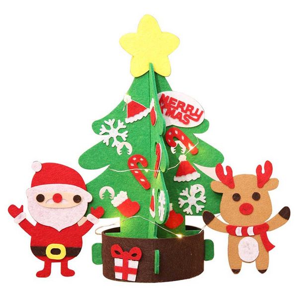 diy felt christmas tree new year gifts kids toys artificial tree with light wall hanging ornaments christmas decoration for home
diy felt christmas tree new year gifts kids toys artificial tree with light wall hanging ornaments christmas decoration for home