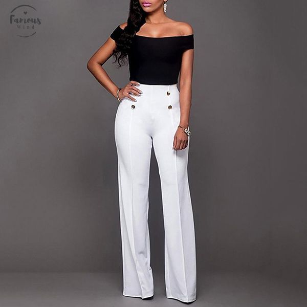 women fashion causal loose button trousers high waist wide leg pants elegant solid pants overalls drop shipping, Black;white
women fashion causal loose button trousers high waist wide leg pants elegant solid pants overalls drop shipping, Black;white