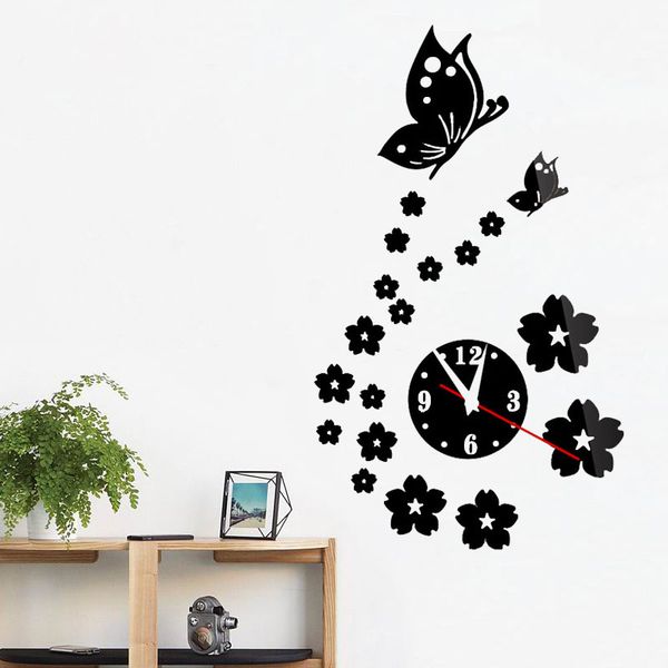 1pc new wall sticker bedroom decoration living room acrylic mirror crystal three-dimensional 3d wall clock
1pc new wall sticker bedroom decoration living room acrylic mirror crystal three-dimensional 3d wall clock