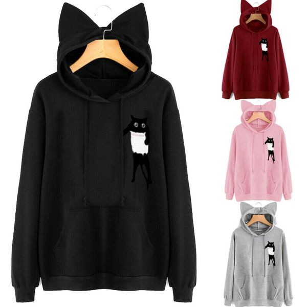 NEW Women Cat Car Hoodies Casual Print Cat Ear Hooded Top Long Sleeves Pocket Top Autumn Pullover Sweatshirts Sudadera Mujer
NEW Women Cat Car Hoodies Casual Print Cat Ear Hooded Top Long Sleeves Pocket Top Autumn Pullover Sweatshirts Sudadera Mujer
