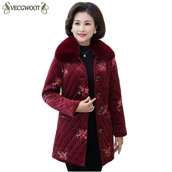 middle-aged old-fashioned cotton jacket women medium long 2018new females parkas mother-in-law coat thicker warm outerwear pr395, Black
middle-aged old-fashioned cotton jacket women medium long 2018new females parkas mother-in-law coat thicker warm outerwear pr395, Black