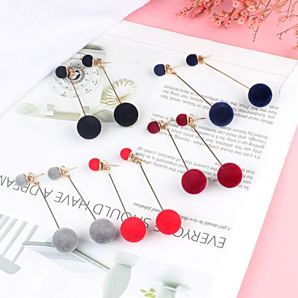 korean fashion luxurious earrings sweet simple plush ball long earrings temperament drop for women jewelry wholesale, Silver
korean fashion luxurious earrings sweet simple plush ball long earrings temperament drop for women jewelry wholesale, Silver