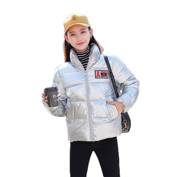 2019 winter glossy bright down parka for women stand collar waterproof coat jacket female short thick warm streetwear jacket, Black
2019 winter glossy bright down parka for women stand collar waterproof coat jacket female short thick warm streetwear jacket, Black