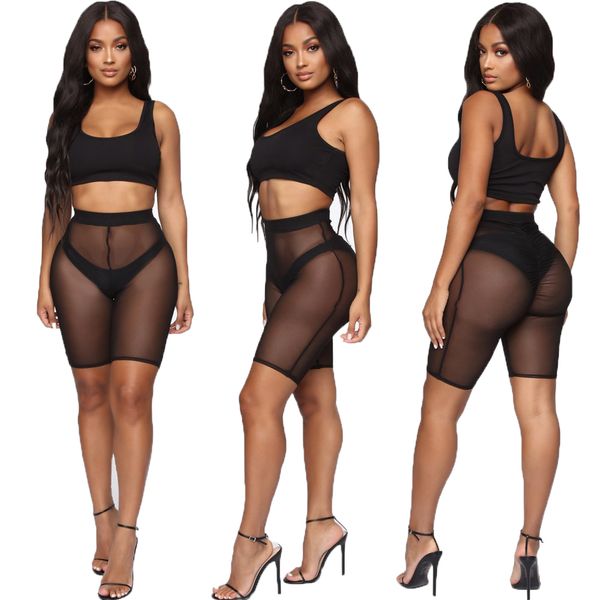 4 colors mesh shorts women beach pants 2019 swimwear cover ups new high waist pure color bikini cover ups bathing suit trousers, Blue;gray
4 colors mesh shorts women beach pants 2019 swimwear cover ups new high waist pure color bikini cover ups bathing suit trousers, Blue;gray
