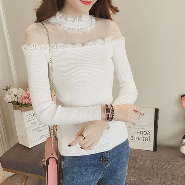 women mesh perspective strapless jumper casual long sleeve sweaters knitted pullover slim knitwear female blouse 2017, White;black
women mesh perspective strapless jumper casual long sleeve sweaters knitted pullover slim knitwear female blouse 2017, White;black
