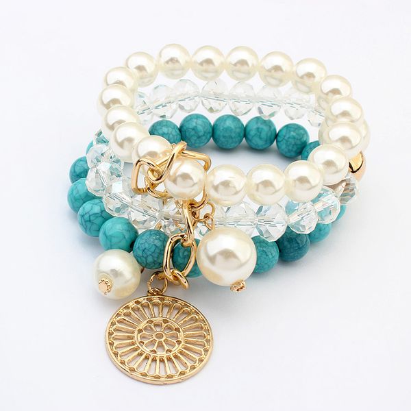 bohemian beaded bracelet volcanic stone pearl bracelets turquoise bracelet diy jewelry for woman gifts, Black
bohemian beaded bracelet volcanic stone pearl bracelets turquoise bracelet diy jewelry for woman gifts, Black