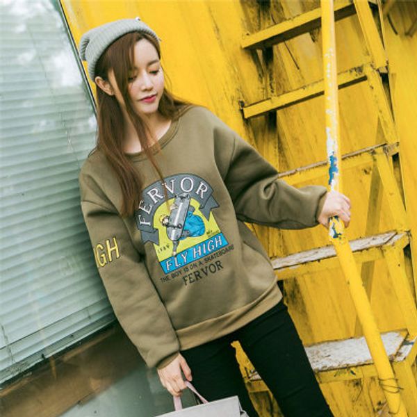 2019 winter autumn new harajuku funny cartoon tracksuit for women pullover fleece hoodies loose female sweatshirt army green 2xl, Black
2019 winter autumn new harajuku funny cartoon tracksuit for women pullover fleece hoodies loose female sweatshirt army green 2xl, Black