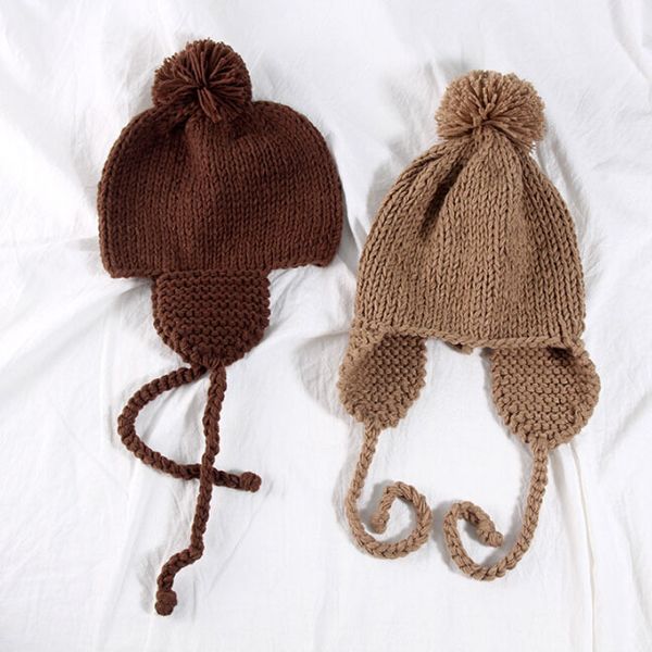 children's outdoor hats autumn and winter boys and girls wool ball soft wild warm knit earmuffs wool cap, Black;white
children's outdoor hats autumn and winter boys and girls wool ball soft wild warm knit earmuffs wool cap, Black;white