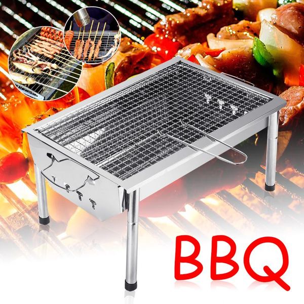 stainless steel folding portable bbq barbecue grill charcoal stove camp outdoor 40x28x21.5cm foldable safe healthy solid support
stainless steel folding portable bbq barbecue grill charcoal stove camp outdoor 40x28x21.5cm foldable safe healthy solid support