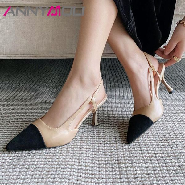 annymoligenuine leather high heel slingbacks pumps women shoes pointed toe stiletto heels dress female footwear summer red 40, Black
annymoligenuine leather high heel slingbacks pumps women shoes pointed toe stiletto heels dress female footwear summer red 40, Black