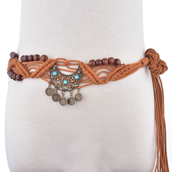 bohemian weave rope belt for women boho hand made personality beads lady creative design waist belts cinturon mujer bz85, Black;brown
bohemian weave rope belt for women boho hand made personality beads lady creative design waist belts cinturon mujer bz85, Black;brown