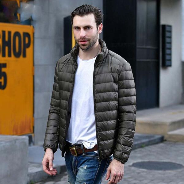 2019 new autumn winter lightweight thin 90% white duck down jacket men casual ultralight male feather jackets coat ultra light, Black
2019 new autumn winter lightweight thin 90% white duck down jacket men casual ultralight male feather jackets coat ultra light, Black