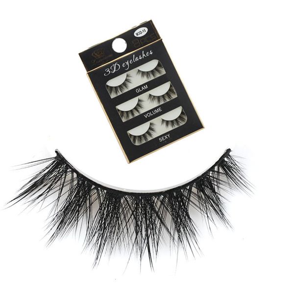 3pcs/lot 100% handmade real false eyelash 3d strip mink lashes thick fake faux eyelashes makeup beauty false eyelashes
3pcs/lot 100% handmade real false eyelash 3d strip mink lashes thick fake faux eyelashes makeup beauty false eyelashes