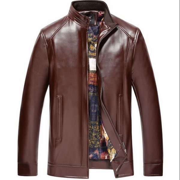 autumn winter mens leather jackets motorcycle leather jacket men jaqueta de couro masculino plus velvet thickening stand collar, Black
autumn winter mens leather jackets motorcycle leather jacket men jaqueta de couro masculino plus velvet thickening stand collar, Black