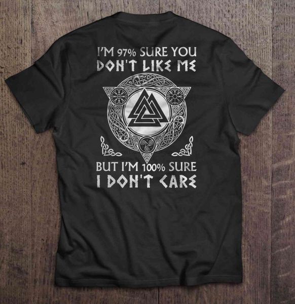 men funny t shirt fashion tshirt i m 97% sure you don t like me but i m 100% sure don care viking version women t-shirt, White;black
men funny t shirt fashion tshirt i m 97% sure you don t like me but i m 100% sure don care viking version women t-shirt, White;black