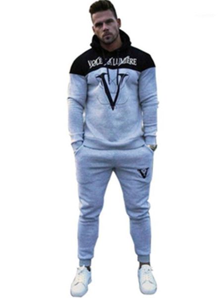 tracksuit sport gym running men set sport wear mens fitness bodybuilding male suit hoodied+pants joggers tracksuit men1, Gray
tracksuit sport gym running men set sport wear mens fitness bodybuilding male suit hoodied+pants joggers tracksuit men1, Gray