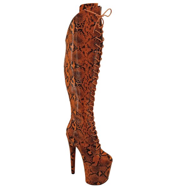 leecabe yellow snake upper 20cm/8inches pole dancing shoes high heel platform boots closed toe pole dance boots, Black
leecabe yellow snake upper 20cm/8inches pole dancing shoes high heel platform boots closed toe pole dance boots, Black