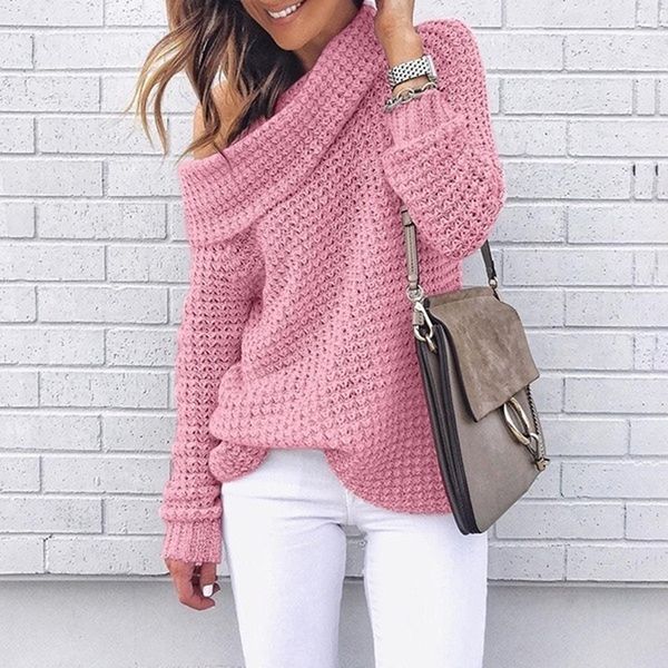 off shoulder knitted sweater 2019 autumn winter ladies pullovers knitwear solid long sleeve loose sweaters, White;black
off shoulder knitted sweater 2019 autumn winter ladies pullovers knitwear solid long sleeve loose sweaters, White;black