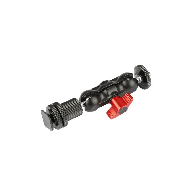 camvate 1/4"-20 ball head extension arm with shoe mount for camera monitor / flashlight c2040
camvate 1/4"-20 ball head extension arm with shoe mount for camera monitor / flashlight c2040